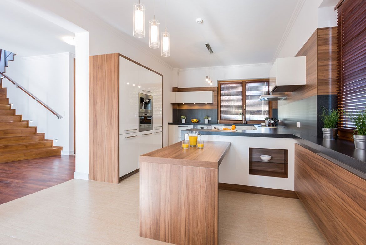 Wooden Kitchen Interior - Mainline kw