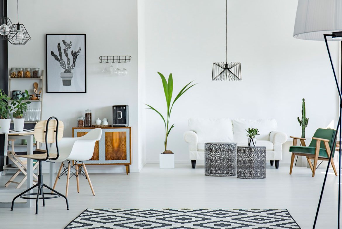 Beautiful White Black TV Lounge -Mainline KW