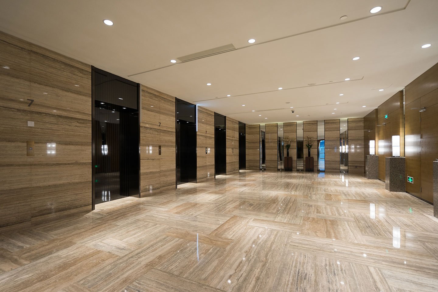 Wooden Floor & Lighted Ceilings Interior